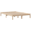 Seng med bokhylle uten madrass 140x190 cm heltre furu