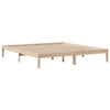 Seng med bokhylle uten madrass 180x200 cm heltre furu