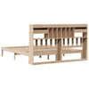 Seng med bokhylle uten madrass 180x200 cm heltre furu