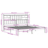 Seng med bokhylle uten madrass hvit 180x200 cm heltre furu
