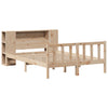 Seng med bokhylle uten madrass 120x190 cm heltre furu