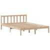 Seng med bokhylle uten madrass 120x190 cm heltre furu
