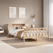 Seng med bokhylle uten madrass 160x200 cm heltre furu