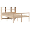 Seng med bokhylle uten madrass 120x190 cm heltre furu