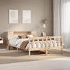 Seng med bokhylle uten madrass 160x200 cm heltre furu