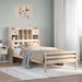Seng med bokhylle uten madrass 100x200 cm heltre furu