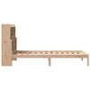 Seng med bokhylle uten madrass 90x190 cm heltre furu