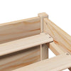 Seng med bokhylle uten madrass 120x190 cm heltre furu