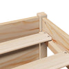 Seng med bokhylle uten madrass 90x190 cm heltre furu