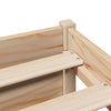 Seng med bokhylle uten madrass 100x200 cm heltre furu