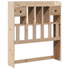 Seng med bokhylle uten madrass 90x190 cm heltre furu