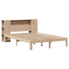 Seng med bokhylle uten madrass 135x190 cm heltre furu