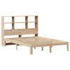 Seng med bokhylle uten madrass 120x200 cm heltre furu