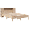 Seng med bokhylle uten madrass 135x190 cm heltre furu