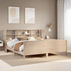 Seng med bokhylle uten madrass 180x200 cm heltre furu