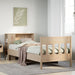 Seng med bokhylle uten madrass 75x190 cm heltre furu