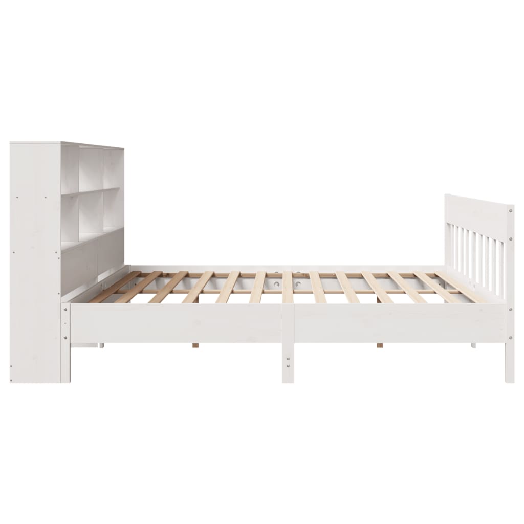 Sengeramme uten madrass hvit 180x200 cm heltre furu