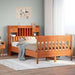 Sengeramme uten madrass brun 135x190 cm heltre furu