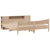 Sengeramme med madrass 200x200 cm heltre furu