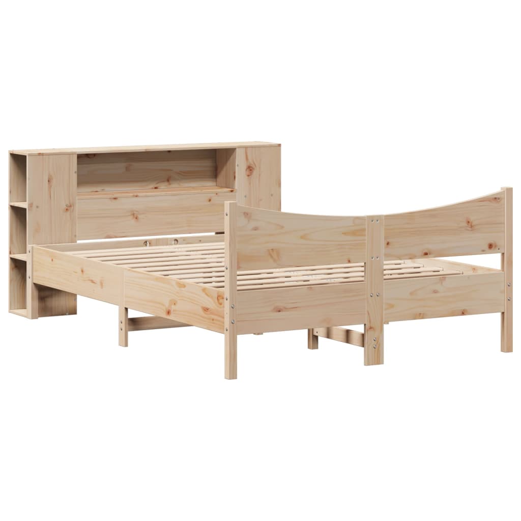 Sengeramme uten madrass hvit 135x190 cm heltre furu