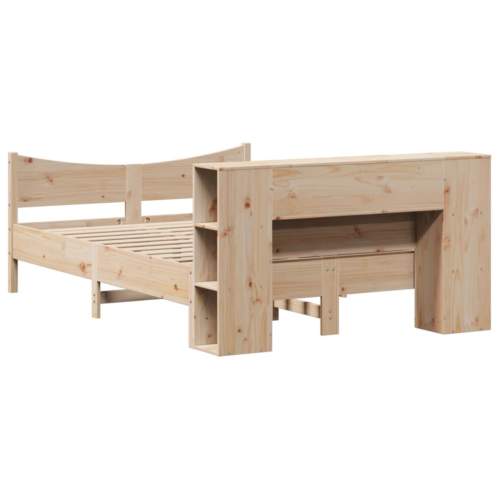 Sengeramme uten madrass hvit 135x190 cm heltre furu