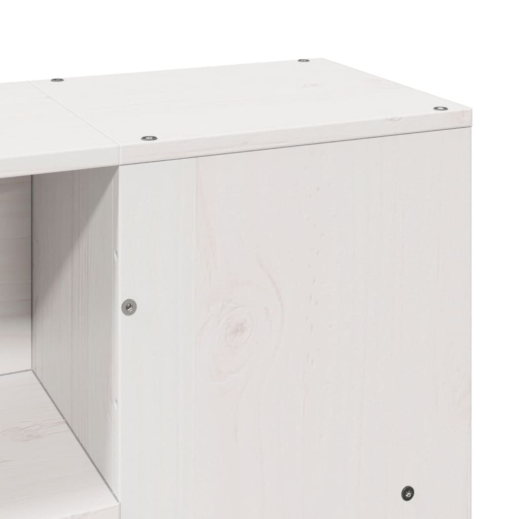 Sengeramme uten madrass hvit 135x190 cm heltre furu