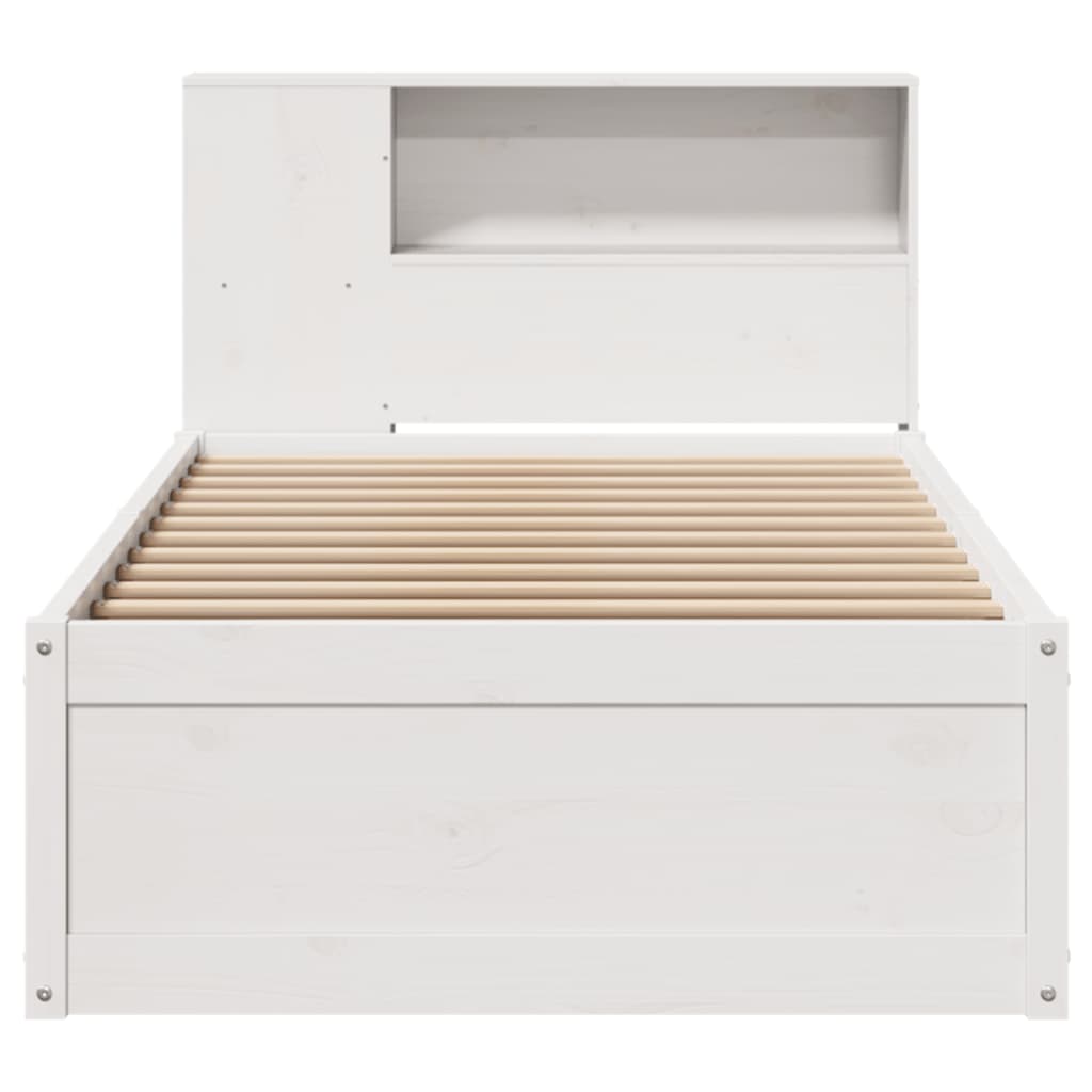 Sengeramme uten madrass hvit 75x190 cm heltre furu
