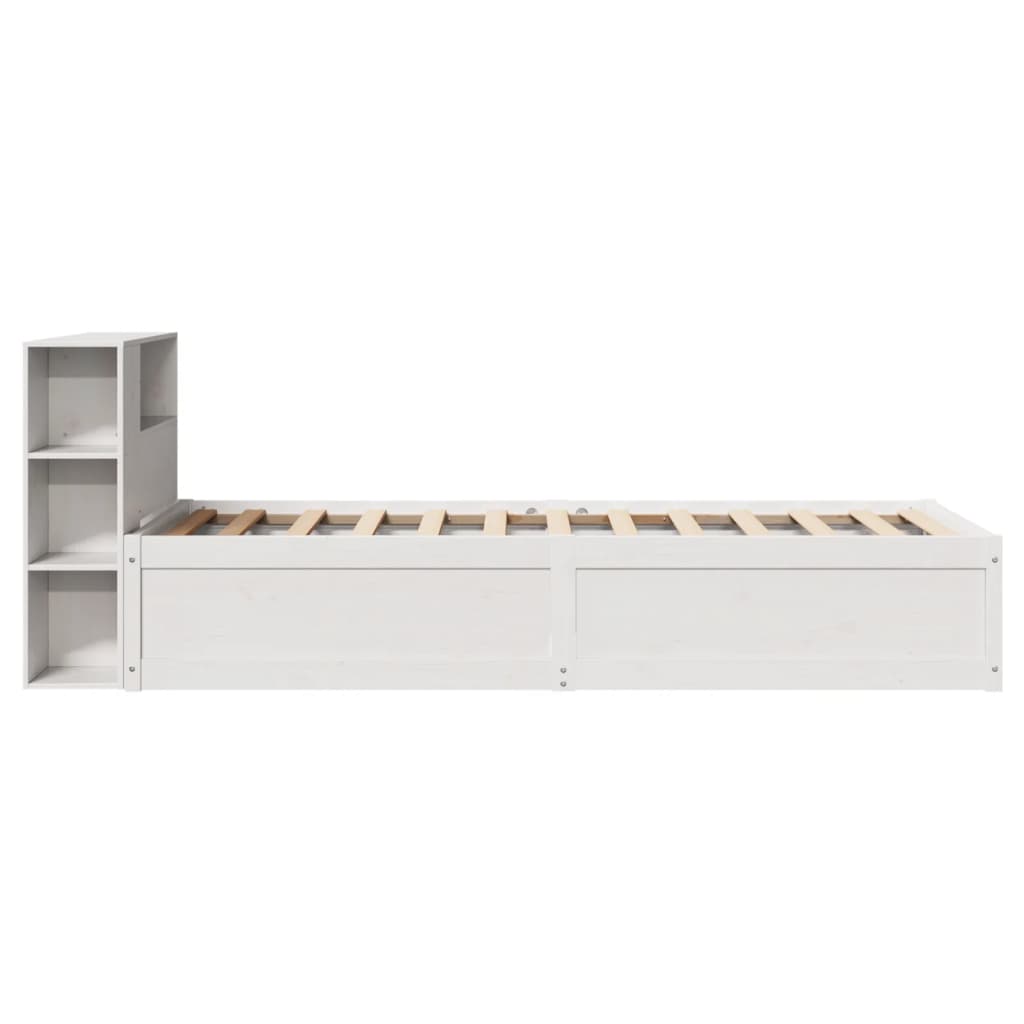 Sengeramme uten madrass hvit 75x190 cm heltre furu