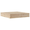 Sengeramme med madrass 200x200 cm heltre furu