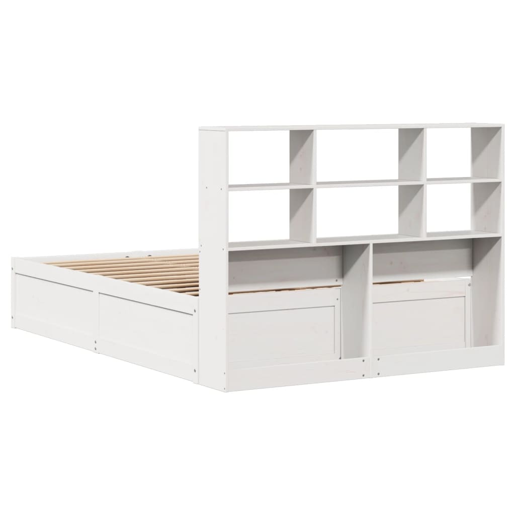 Sengeramme uten madrass hvit 140x190 cm heltre furu