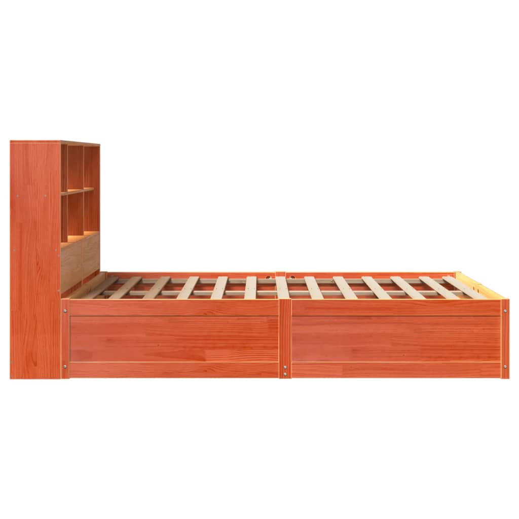 Sengeramme uten madrass brun 135x190 cm heltre furu