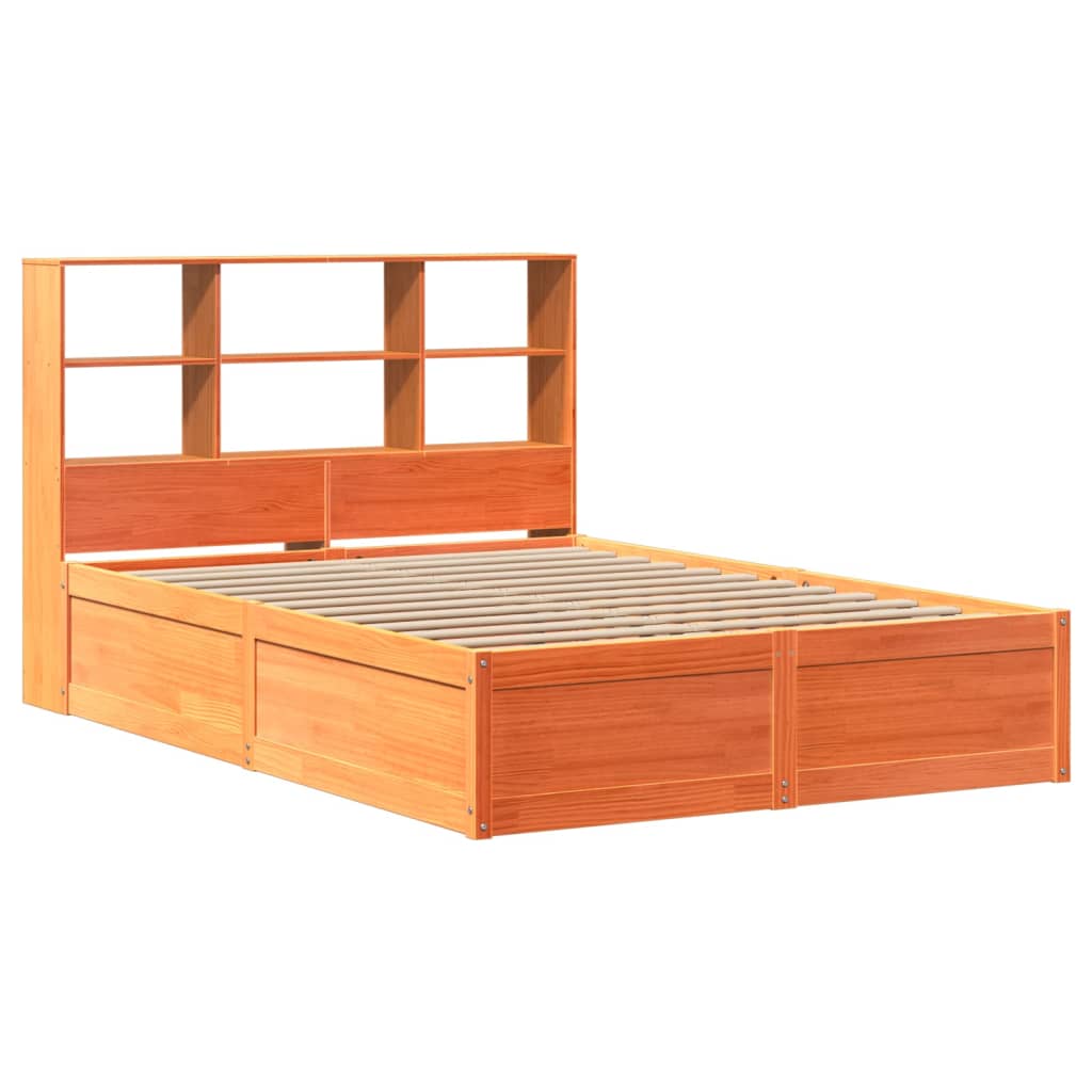 Sengeramme uten madrass voksbrun 120x190 cm heltre furu