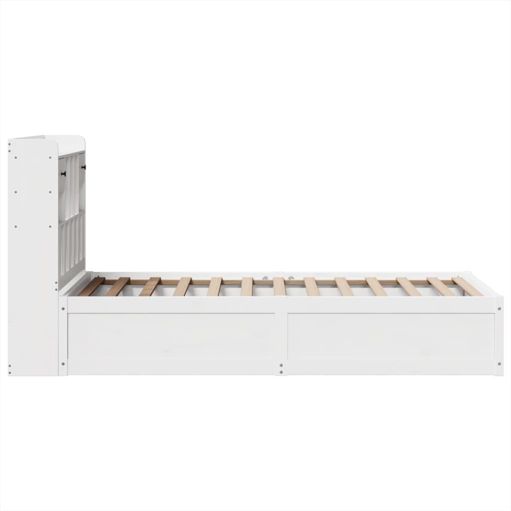 Sengeramme uten madrass hvit 90x200 cm heltre furu