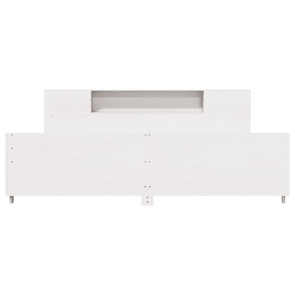 Sengeramme uten madrass hvit 180x200 cm heltre furu