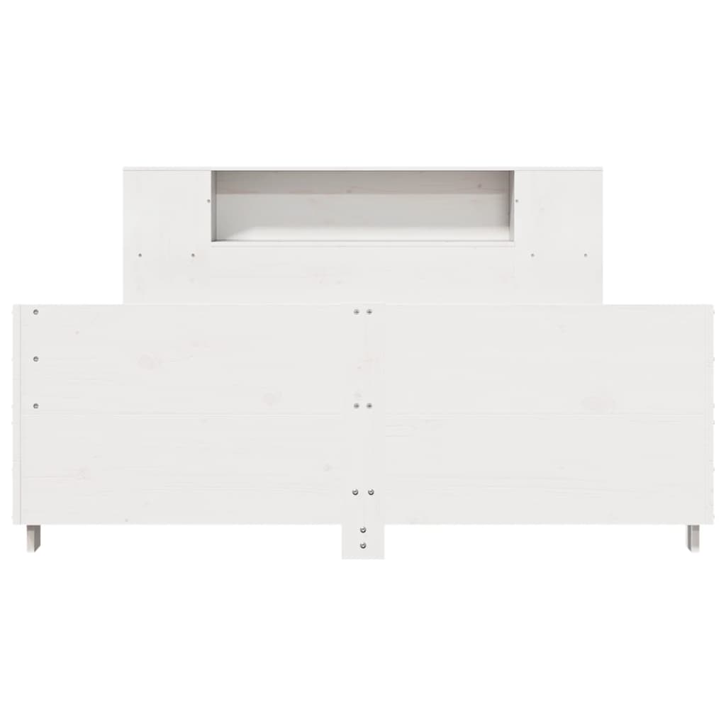 Sengeramme uten madrass hvit 140x200 cm heltre furu