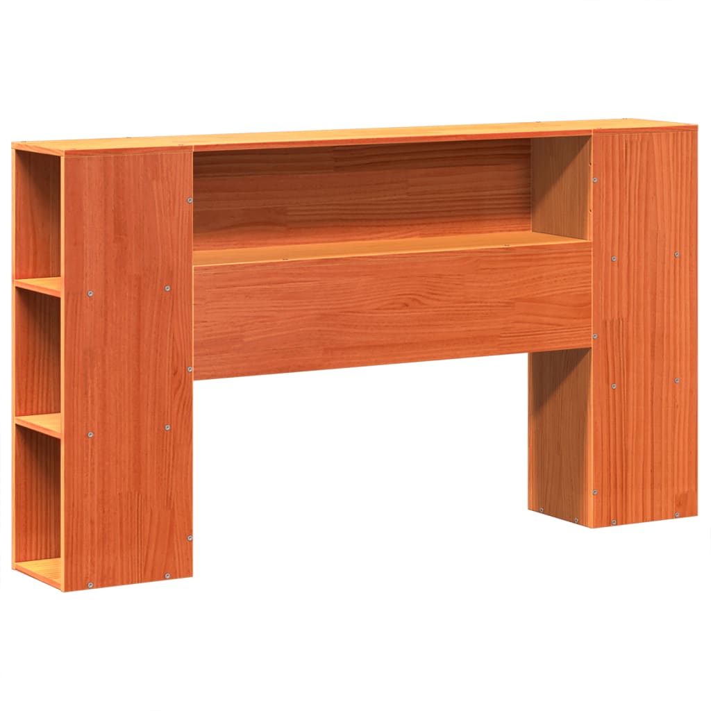 Sengeramme uten madrass voksbrun 140x190 cm heltre furu