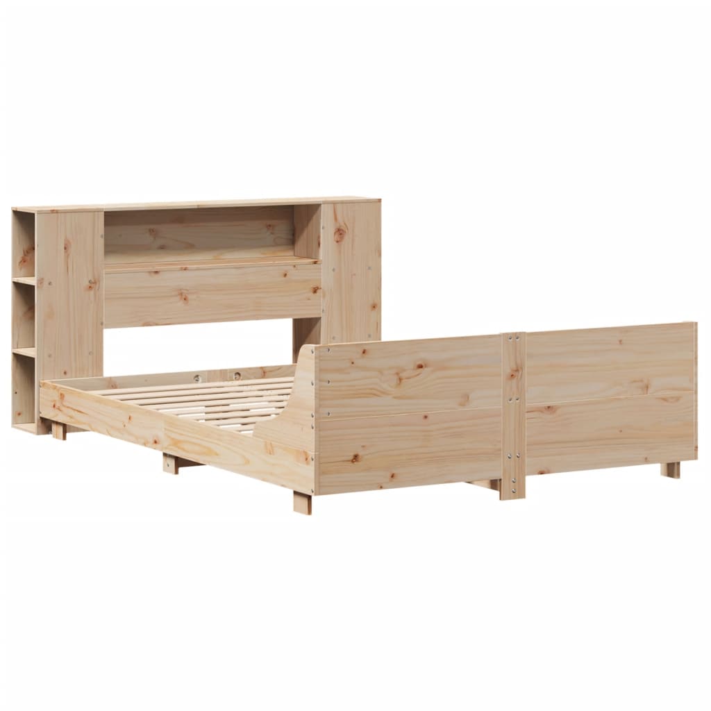 Sengeramme uten madrass hvit 135x190 cm heltre furu