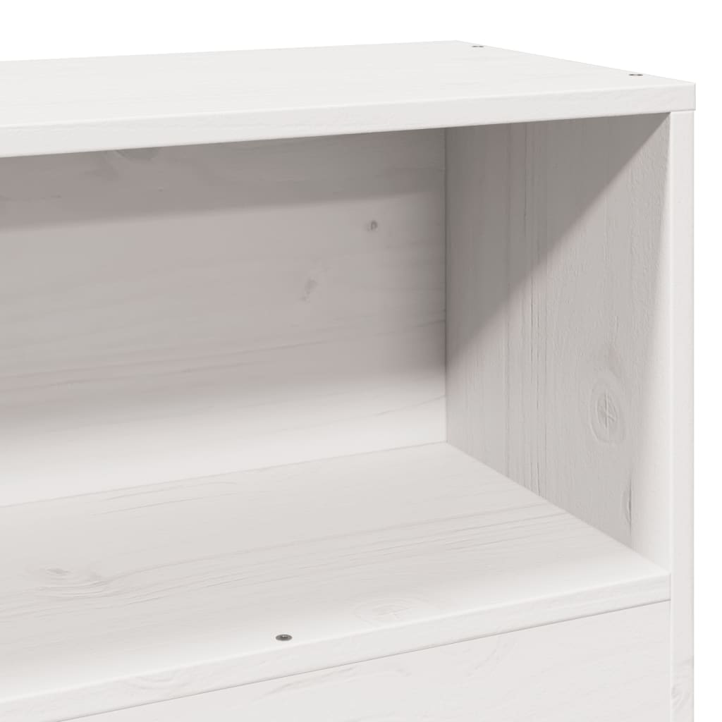 Sengeramme uten madrass hvit 75x190 cm heltre furu