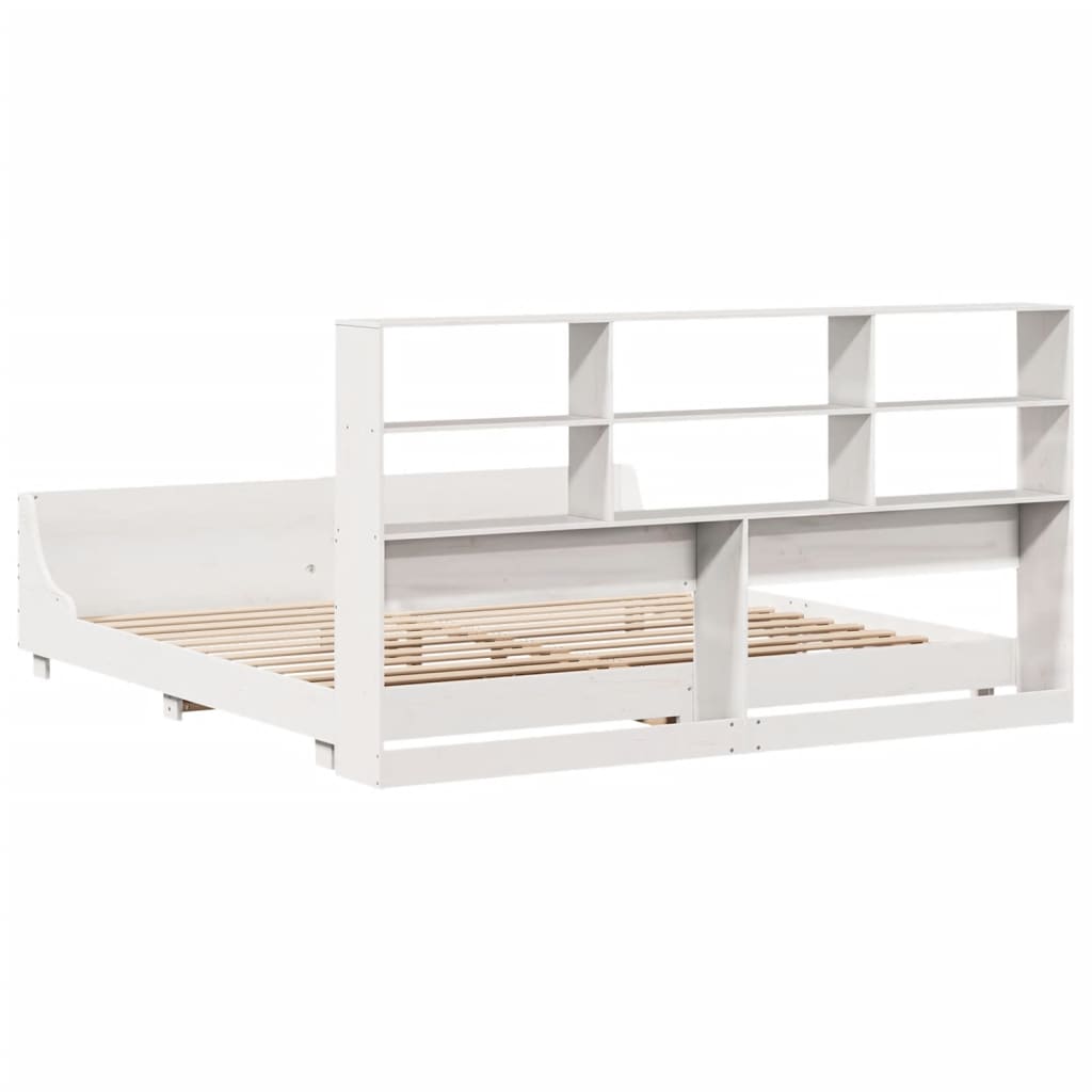 Sengeramme uten madrass hvit 180x200 cm heltre furu