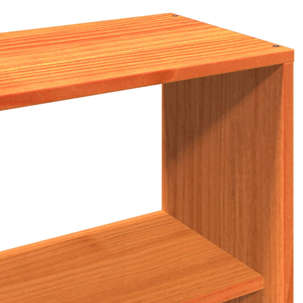 Sengeramme uten madrass voksbrun 140x190 cm heltre furu