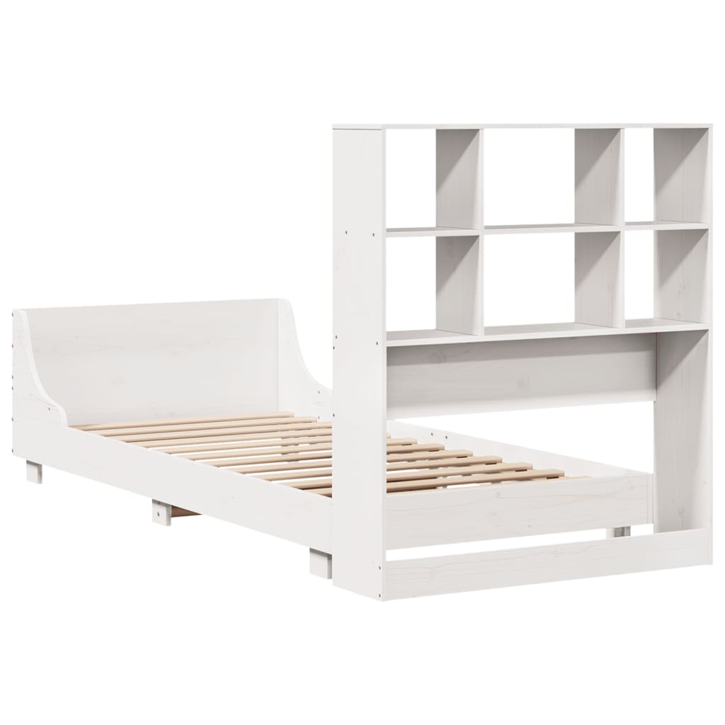 Sengeramme uten madrass hvit 90x190 cm heltre furu