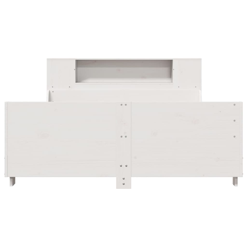 Sengeramme uten madrass hvit 140x190 cm heltre furu