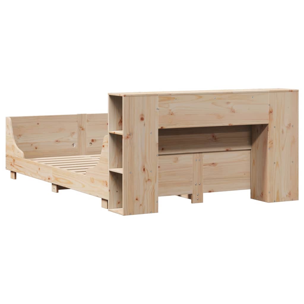 Sengeramme uten madrass hvit 135x190 cm heltre furu