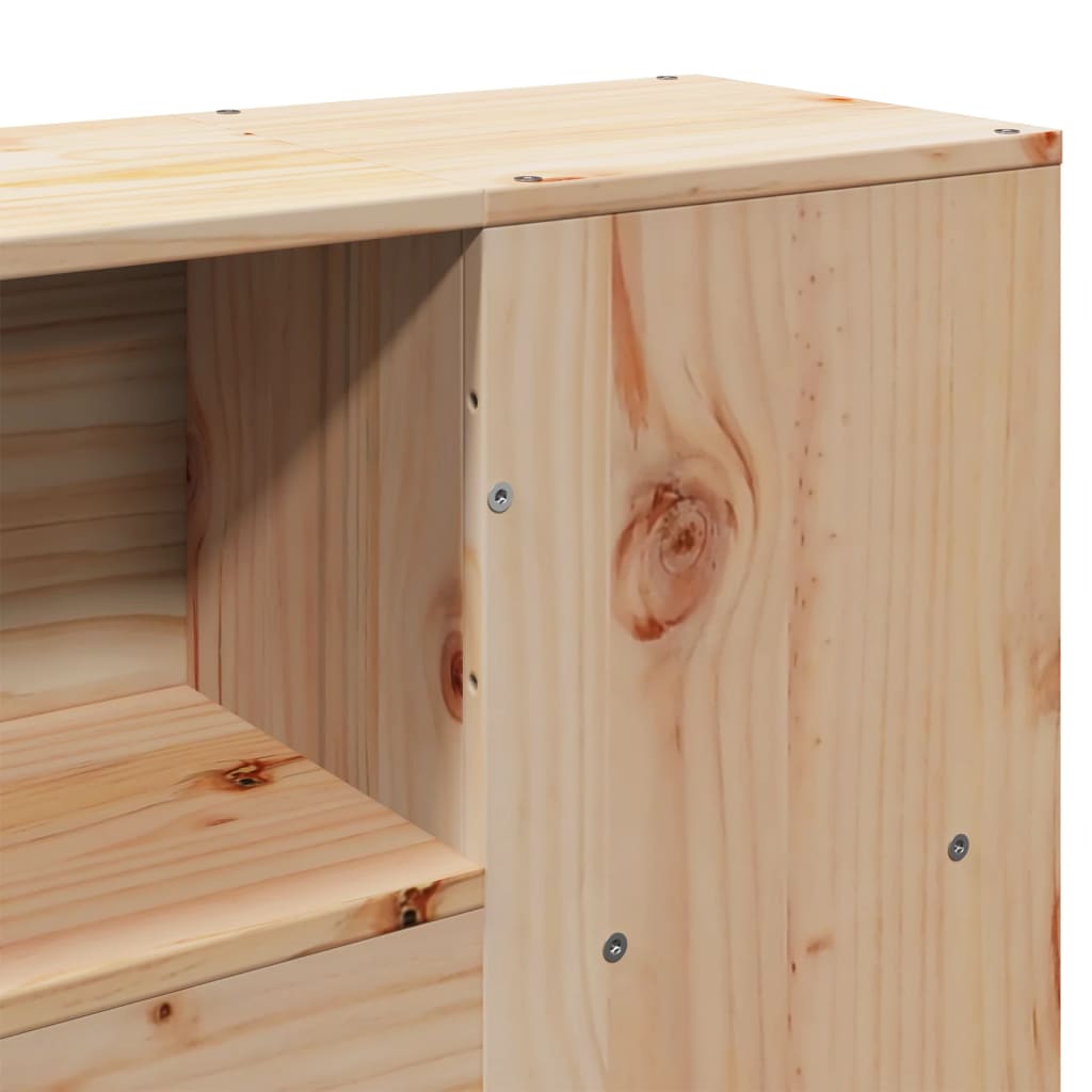 Sengeramme uten madrass hvit 135x190 cm heltre furu