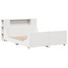 Sengeramme uten madrass hvit 135x190 cm heltre furu