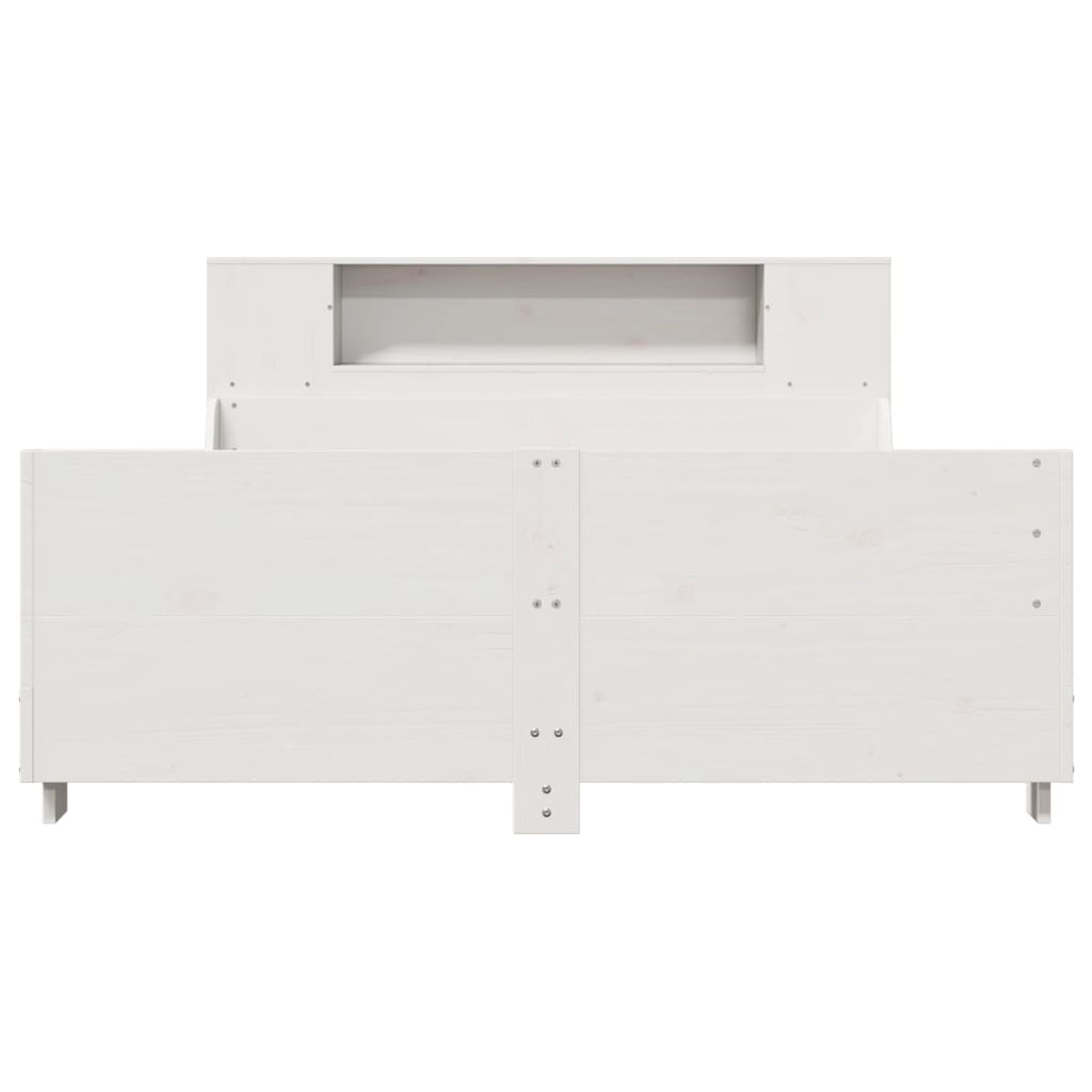 Sengeramme uten madrass hvit 120x190 cm heltre furu