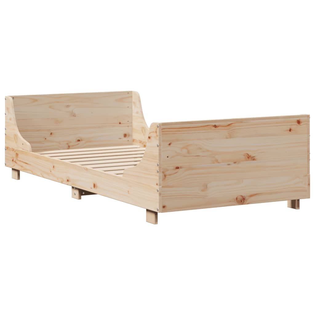 Sengeramme uten madrass 75x190 cm heltre furu