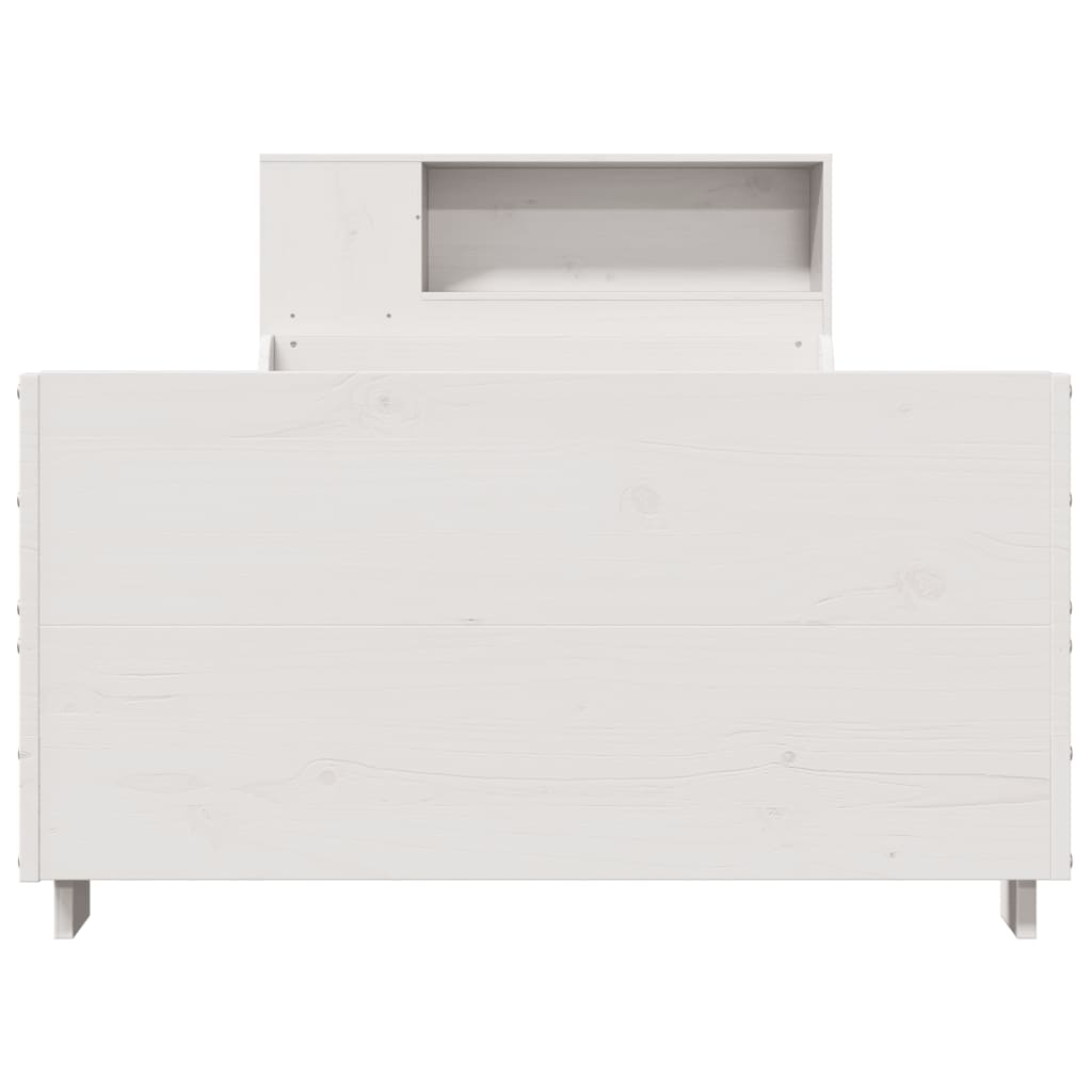 Sengeramme uten madrass hvit 75x190 cm heltre furu