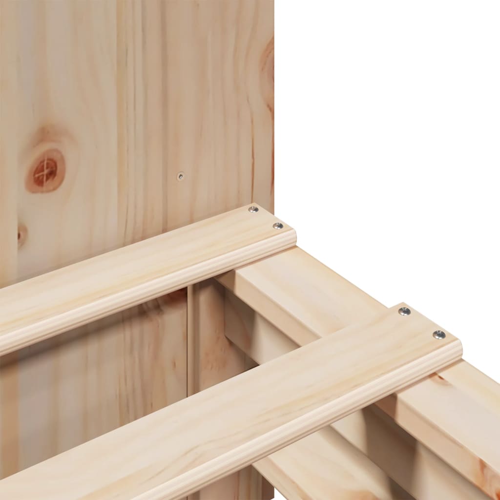 Seng med bokhylle uten madrass 140x190 cm heltre