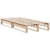 Seng med bokhylle uten madrass 90x200 cm heltre furu